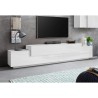 Moderne design TV-skab 240cm hvid 4 rum og 3 døre Corona Low Bial Rabatter