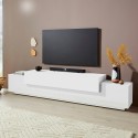 Moderne design TV-skab 240cm hvid 4 rum og 3 døre Corona Low Bial Kampagne