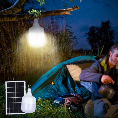 SunStars 50W LED led lanterne udendørs solcelle krog fjernbetjening Kampagne