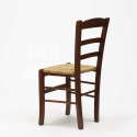 Paesana AHD spisebords stol vintage design af bøgetræ flettet sæde Rabatter