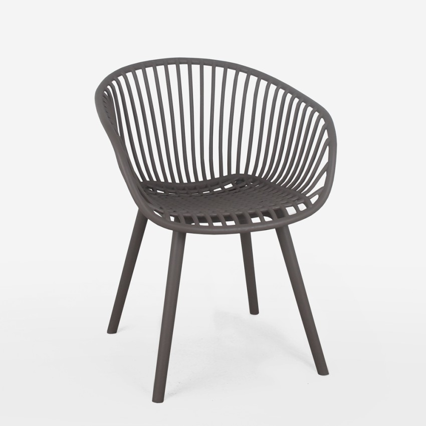 Philis Moderne design spisebordsstol med armlæn havestol stue