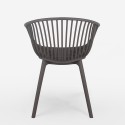 Philis Moderne design spisebordsstol med armlæn plastik havestol stue Model