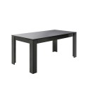 Pandor Dama sort spisebord træ 180x90 cm blank smalt rektangulær Tilbud