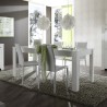Lit Amalfi 90x137-185 cm blank hvid lille træ spisebord med udtræk Rabatter