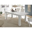 Lit Amalfi 90x137-185 cm blank hvid lille træ spisebord med udtræk Udvalg