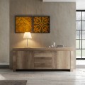 Land L egetræ skænk 210x43x83 cm med 2 låger hylder og 3 skuffer Kampagne