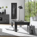 Lanz Prisma blank antacit lille sofabord træ 65x122cm rektangulær stue Rabatter
