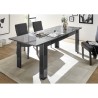 Plus Prisma blank antracit træ spisebord med udtræk 90x137-185 cm Rabatter
