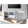 Alis Wh Prisma blank hvid tv bord skænk 181 cm med 2 låger og 1 skuffe Rabatter