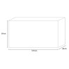 Petite Wh Prisma blank hvid tv bord 121x42x57cm med låge skuffe hylde Udvalg