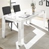 Athon Prisma blank hvid træ spisebord 180x90 cm til stue køkken Udvalg