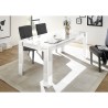 Athon Prisma blank hvid træ spisebord 180x90 cm til stue køkken Valgfri