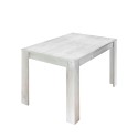 Vigo Urbino blank hvid lille nåletræ spisebord med udtræk 90x137-185cm Rabatter