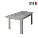 Fold Urbino 90x137-185 cm cement grå lille træ spisebord med udtæk På Tilbud