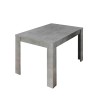 Fold Urbino 90x137-185 cm cement grå lille træ spisebord med udtæk Udsalg