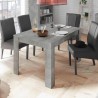 Fold Urbino 90x137-185 cm cement grå lille træ spisebord med udtæk Rabatter