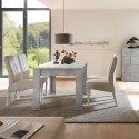 Fold Urbino 90x137-185 cm cement grå lille træ spisebord med udtæk Mængderabat