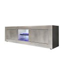 Nolux Pc Basic fyrretræ tv bord lav skænk 180 cm med 2 låger og hylde Tilbud