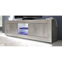 Nolux Pc Basic fyrretræ tv bord lav skænk 180 cm med 2 låger og hylde Udsalg