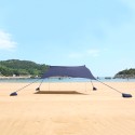 Formentera strandtelt bærbar læsejl 2,3x2,3 m solskærm UV-beskyttelse Pris