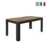 Bolero Basic rektangulær spisebord 180x90 cm mat sort pæretræ På Tilbud