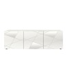 Brema WH Vittoria blank hvid silketryk TV bord 181 cm 3 låger hylder Tilbud