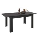 Avant Rimini sort valnød spisebord med udtræk 90x137-185cm rektangulær Tilbud