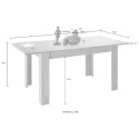 Avant Rimini sort valnød spisebord med udtræk 90x137-185cm rektangulær Udvalg