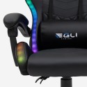 The Horde junior gamer stol gaming kontorstol med RGB lys 2 puder Billig