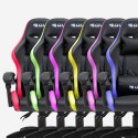 The Horde junior gamer stol gaming kontorstol med RGB lys 2 puder Pris