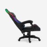 Horde XL sort gamer stol gaming kontorstol med RGB lys og 2 puder Udvalg