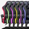 Horde XL sort gamer stol gaming kontorstol med RGB lys og 2 puder Pris