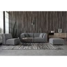Jantra 3 personers modulær grå sofa chaiselong hjørnesofa stofbetræk Køb