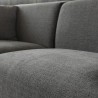 Jantra 3 personers modulær grå sofa chaiselong hjørnesofa stofbetræk 