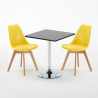 Mojito sort cafebord sæt: 2 Nordica farvet stole og 70cm kvadratisk bord Pris