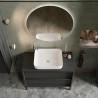 Bloom badeværelsesmøbel med vask 79 cm sort med 2 skuffer gulv væg Pris