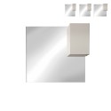Riva badeværelsesspejl med lys LED og blank hvid skab hylde væghængt Kampagne