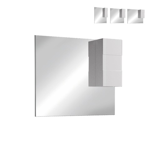 Zeit Dama badeværelsesspejl med lys LED og blank hvid skab væghængt Kampagne