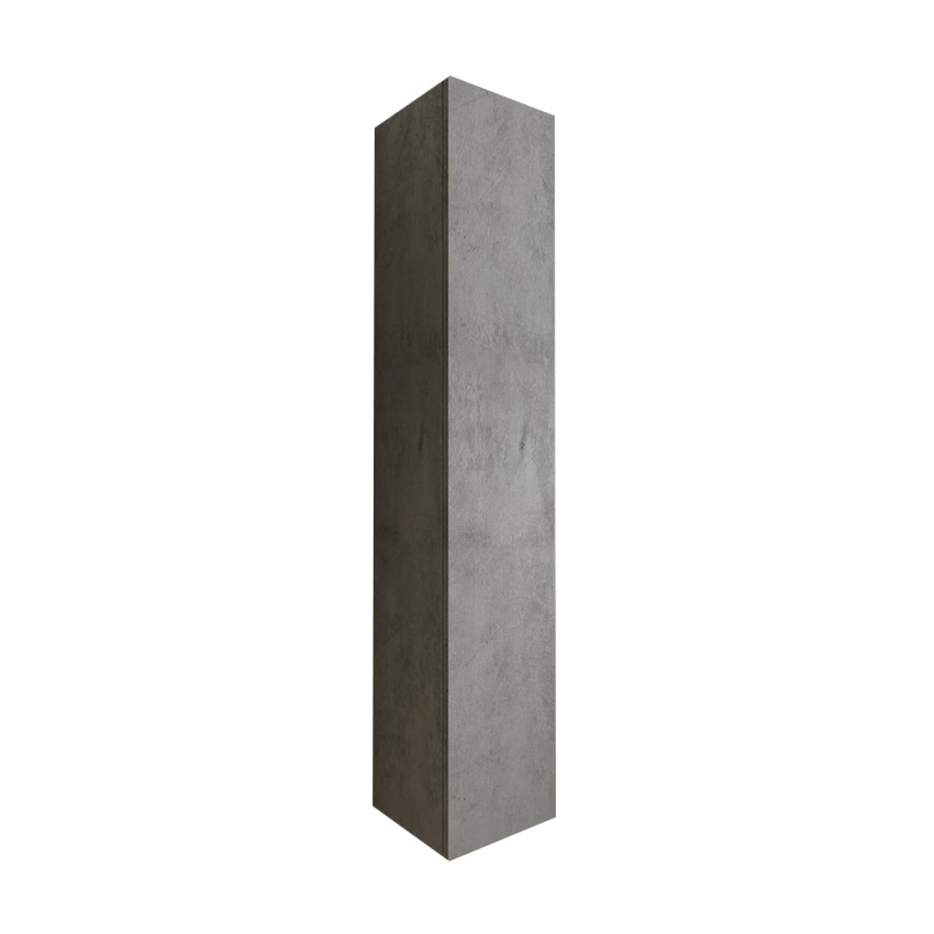 Kubi cementgrå skab med 1 låge hylder væghængt badeværelsesmøbel Kampagne