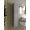 Kubi cementgrå skab med 1 låge hylder væghængt badeværelsesmøbel På Tilbud