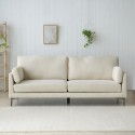 Sofa 3 sæder 200cm i stof moderne opholdsstue metalben Boray