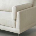 Sofa 3 sæder 200cm i stof moderne opholdsstue metalben Boray