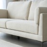 Sofa 3 sæder 200cm i stof moderne opholdsstue metalben Boray