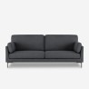 Boray 3 personers sofa stof med metalben 200x80x83 cm til stuen Billig