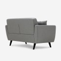 Sofa 2 sæder nordisk design polstret elegant moderne 151cm Ischa