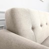 Sofa opholdsstue 3-sæder moderne nordisk design holdbar 191 cm Hayem