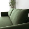 Sofa 3 sæder i nordisk moderne stil stof design 196cm grøn Geert
