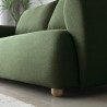 Geert 3 personers sofa stof grøn med træ fødder 196x93x84 cm til stuen Udvalg