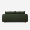 Geert 3 personers sofa stof grøn med træ fødder 196x93x84 cm til stuen Mål