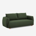 Sofa 3 sæder i nordisk moderne stil stof design 196cm grøn Geert